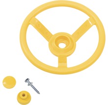 Volant jaune pour équipements de jeux avec matériel de montage