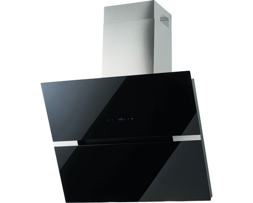 Hotte aspirante en acier inoxydable et verre