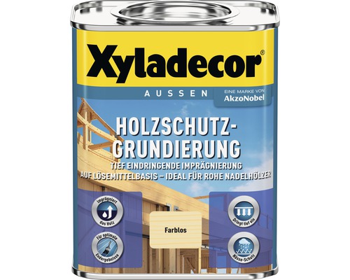 Xyladecor Holzschutzgrundierung farblos 750 ml Xyladecor Holzschutzgrundierung für den Aussenbereich in farblos