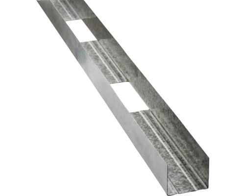 Profilé métallique avec évidements pour construction sèche