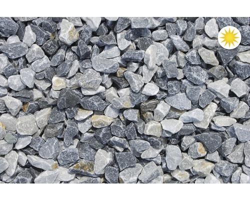 Graviers décoratifs gris en vrac