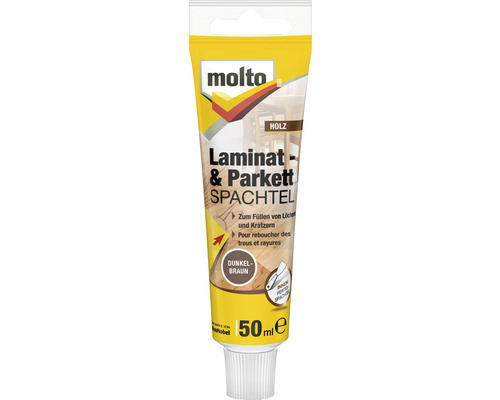 Mastic pour stratifié et parquet Molto, tube de 50 millilitres, pour la réparation des surfaces en bois