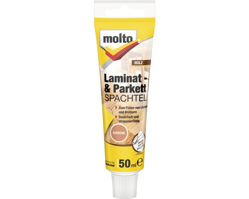 Molto Laminat und Parkett Spachtel, 50 ml Tube zur Reparatur von Holzböden