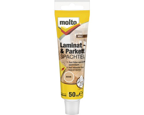 Spatule pour stratifié & parquet Molto hêtre 50 ml Molto Mastic pour stratifié et parquet hêtre, 50 millilitres