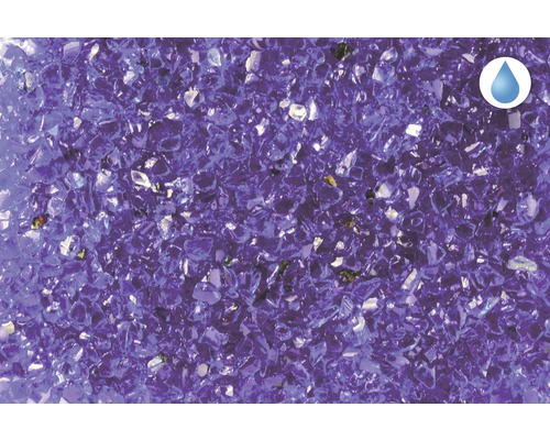 Dekorglas in violetter Farbe