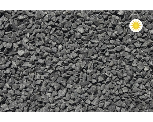 Gros plan de pierres de paillis décoratives grises