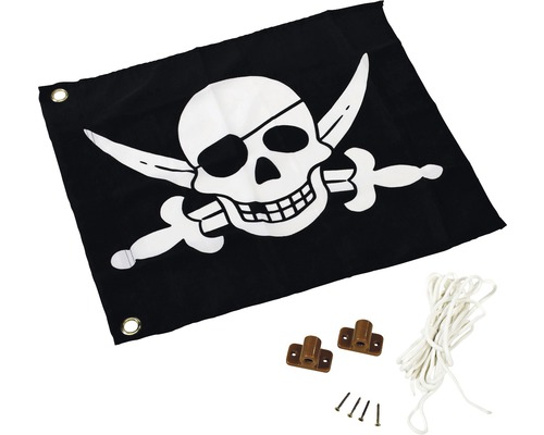 Flagge mit hebezeug System - Pirat