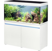 Ensemble d'aquariums EHEIM incpiria 430 avec éclairage à LED et meuble bas éclairé alpin