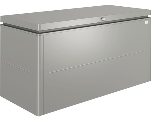 Boîte de rangement biohort LoungeBox 160, 160x70x83,5 cm gris quartz métallique