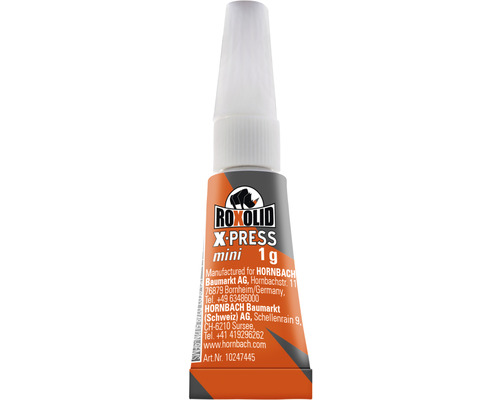 ROXOLID X-PRESS Mini Colle instantanée 4x 1 g Roxolid X-Press Mini Colle, 1 g