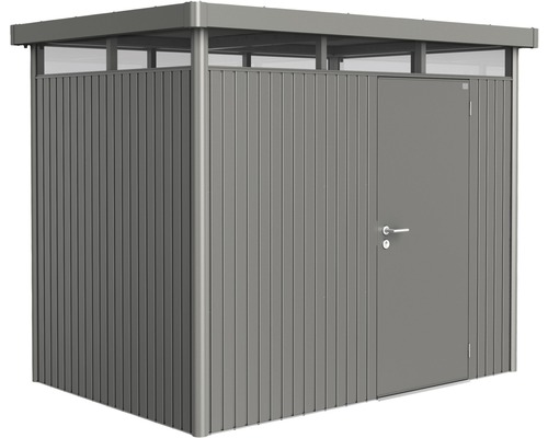 Gartenhaus biohort HighLine H2 Standardtür 254 x 174 cm quarzgrau-metallic-0