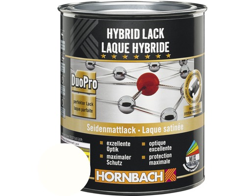 HORNBACH Buntlack Hybridlack Möbellack seidenmatt glacierweiss 750 ml