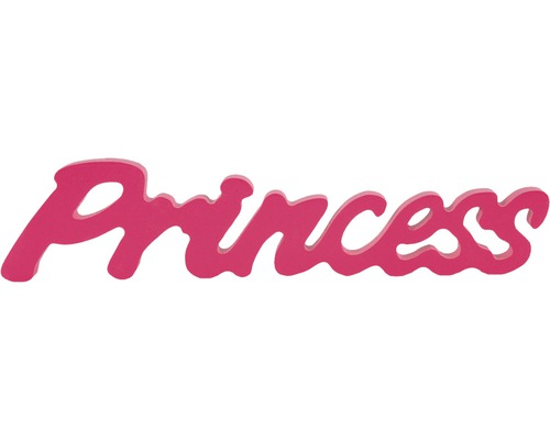 Schriftzug Princess pink 20x22 cm Schriftzug Princess pink 20x22 cm
