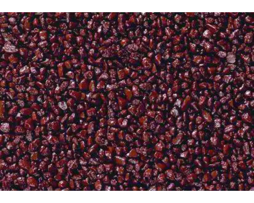 Gravier coloré 5 kg, acajou Gros plan sur l''abrasif sable grenat