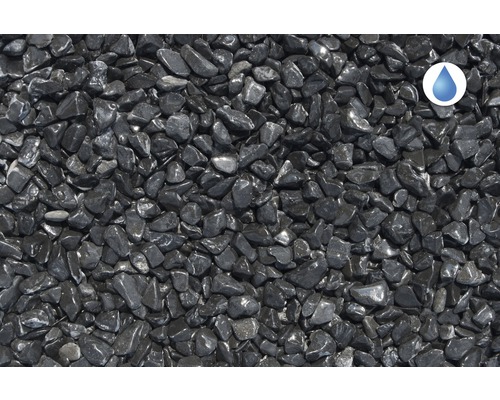Gros plan de gravillons de basalte pour l''aménagement paysager