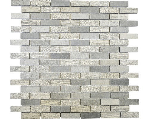 Natursteinmosaik XNC B49 MARMOR GRAU 30,5x30,5 cm