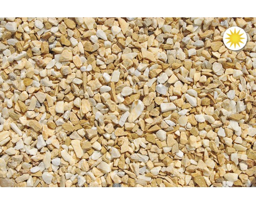 Gros plan de gravier décoratif pour l''aménagement paysager