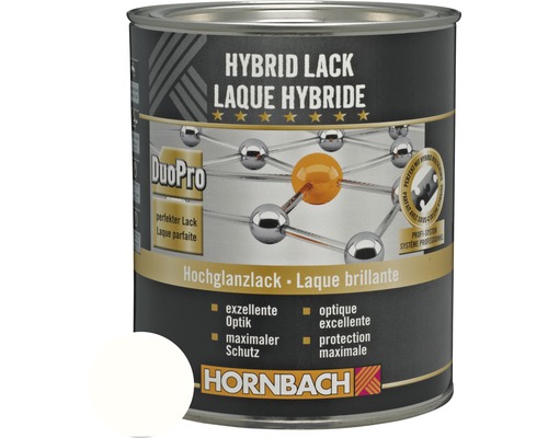 HORNBACH Buntlack Hybridlack Möbellack glänzend glacierweiss 2 l Dose Hybridlack Hochglanz von Hornbach