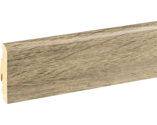 Plinthe SKANDOR chêne gris-marron FOEI864 FU60L 19 x 58 x 2400 mm Plinthe avec décor bois