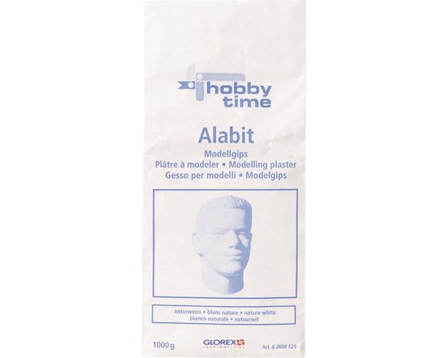 Masse à couler plâtre de modelage Alabit 1 kg blanc