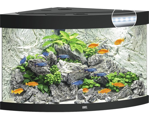 Aquarium Juwel Trigon 190 LED avec éclairage,filtre et chauffage sans sous-meuble noir