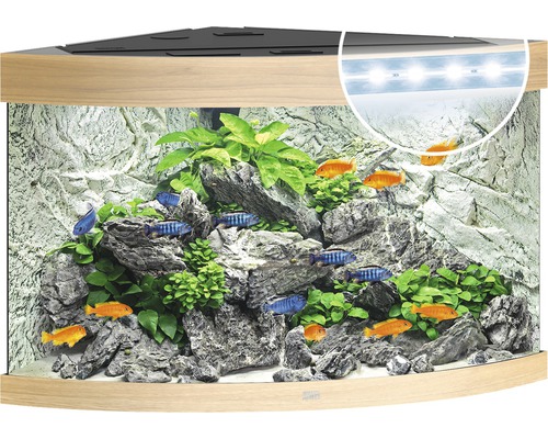 Aquarium Juwel Trigon 190 LED ohne Unterschrank helles Holz