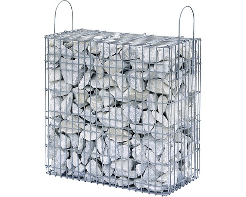 Gabion tout prêt L100xp50xH50 cm blanc nuage