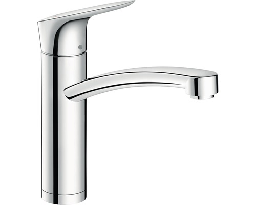 Küchenarmatur mit Einhebelmischer hansgrohe Logis chrom glänzend 71833000