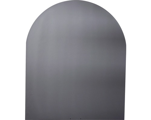 Funkenschutzplatte Halbrund 120x100 cm gußgrau Funkenschutzplatte Halbrund 120x100 cm gußgrau