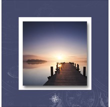 Photo avec jetée, eau et lever du soleil