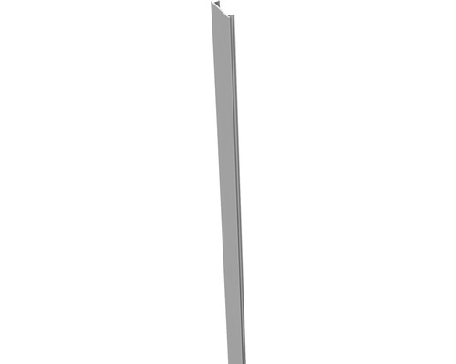 Baguette de finition GroJa Flex, Lumino 190 cm gris argent