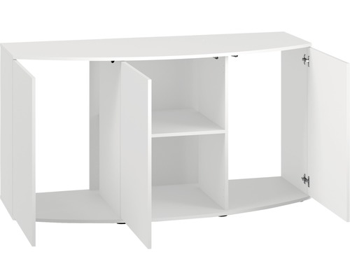 Aquariumunterschrank mit drei Türen und zwei Regalböden