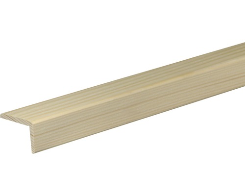 Baguette d'angle épicéa/pin brut 28x44x1000 mm Profilé d''angle en bois