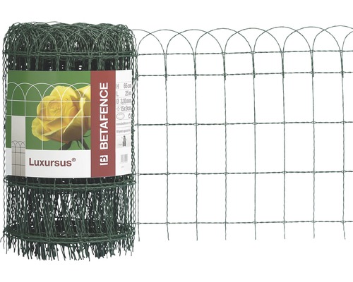 Clôture en grillage décoratif Luxursus® 10x0.9 m vert Clôture en rouleau Betazafun Luxursus, hauteur 65 centimètres, longueur 25 mètres