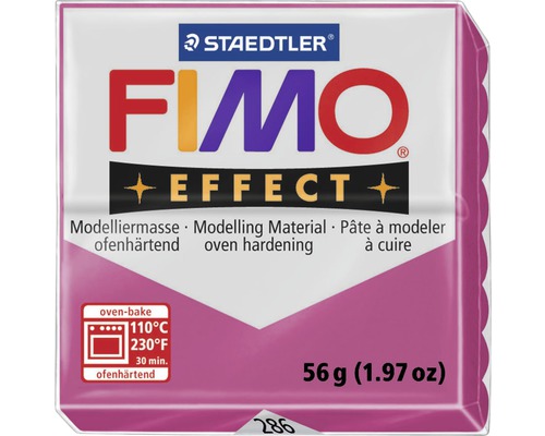 Pâte à modeler FIMO Effect 57 g rubis quartz Pâte à modeler Staedtler Fimo Effect, durcissante au four, paquet de 56 grammes