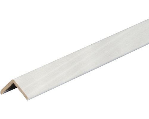 Baguette d'angle en frêne argenté 22x22x2600 mm Cornière en bois