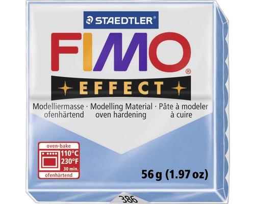 Modelliermasse FIMO Effect 57 g agate-blue transparent Staedtler Fimo Effect Modelliermasse, 56 Gramm Packung