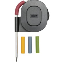 Weber Logo Grillthermometer mit drei Temperaturfühlern