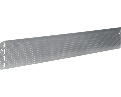 Bordure de pelouse structure nervurée 118 cm x 13 cm Cache en métal perforé pour fixation sur une étagère