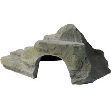 Élément décoratif aspect roche avec tunnel pour aquariums et terrariums