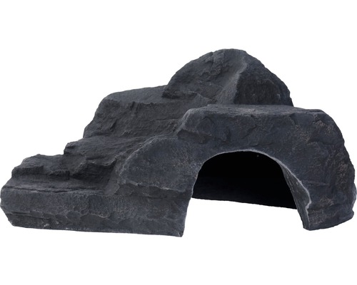 Décoration d'aquarium VARIOGART grotte XL ardoise anthracite