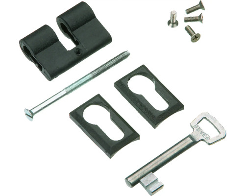 Kit de clés avec clé, vis et rosaces de clé