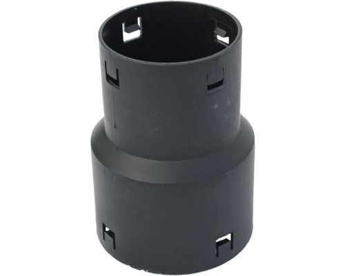Pipelife Reduzierstück für Drainagerohr Kunststoff rund schwarz NW 100/80 mm Rohrverbinder aus Kunststoff mit Aussparungen