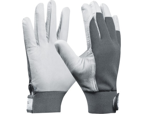 Gebol Gant de travail Uni Fit Comfort blanc/anthracite taille 10