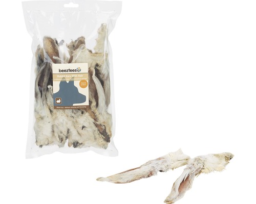 beeztees Hundesnack Kaninchenohren mit Haaren 200 g