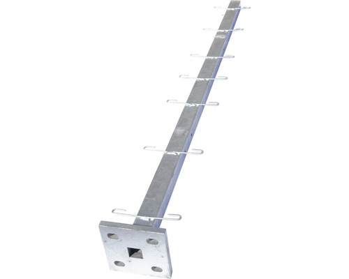 Steher für Zaun-Gabione zum Aufdübeln 135 cm Metallischer Montageständer mit Kabelführung
