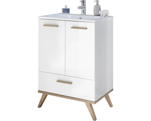 Meuble sous-vasque Pelipal Noventa blanc 60,5 cm (sans vasque)