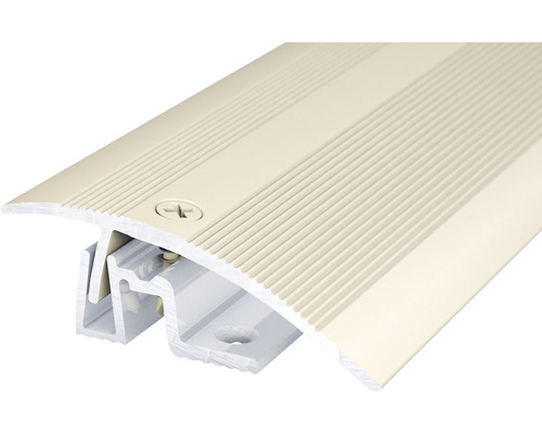 Profilé d'adaptation PS 400 alu sahara 50x2700mm Profilé de seuil de porte en aluminium avec vis
