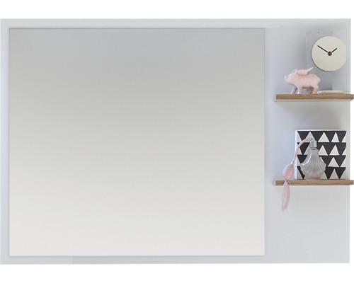 Miroir avec tablette pelipal Noventa 74,5x100 cm (sans éclairage)