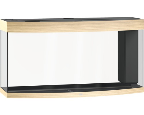 Leeres Aquarium mit Unterschrank in Holzoptik